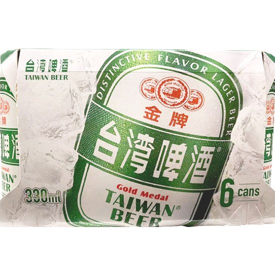 金牌 台灣啤酒5% ALC(6入)330ml*6p Gold Medal Taiwan Beer 5% ALC (6p) 330ml * 6p