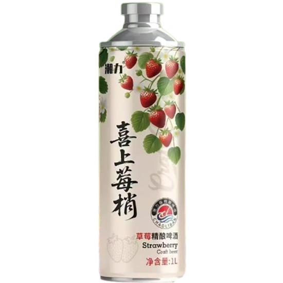 潮力 草莓味精釀啤酒(3.6% ALC)1L