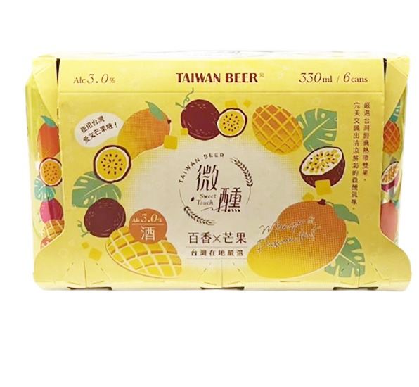 台灣啤酒 微醺 百香芒果啤酒(3.0% ALC)330ml*6p
