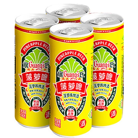 廣氏 菠蘿啤酒(4入)1320ml