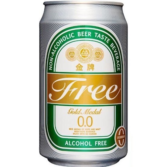 金牌 台灣無酒精啤酒330ml Gold Medal NON-Alcoholic Beer Taste Beverage 330ml