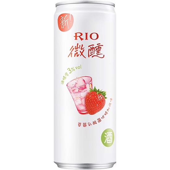 RIO 微醺 草莓乳酸菌伏特加風味雞尾酒330ml 3% ALC