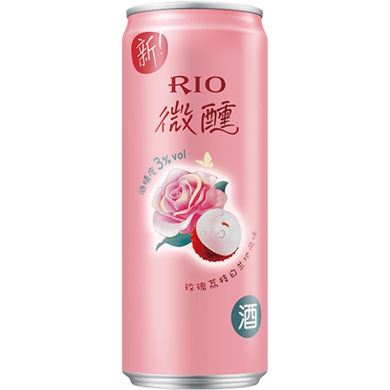 RIO 微醺 玫瑰荔枝白蘭地風味雞尾酒330ml 3% ALC