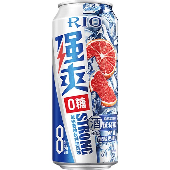 RIO 強爽 0糖琥珀西柚伏特加風味雞尾酒500ml 8% ALC