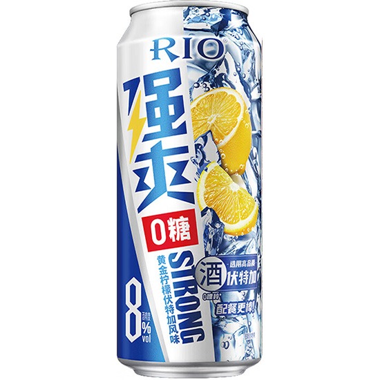 RIO 強爽 0糖黃金檸檬伏特加風味雞尾酒500ml 8% ALC