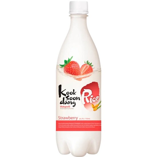 【賞味期31.01.2026】Kook Soon Dang 草莓味米酒(3.0%Acl)750ml