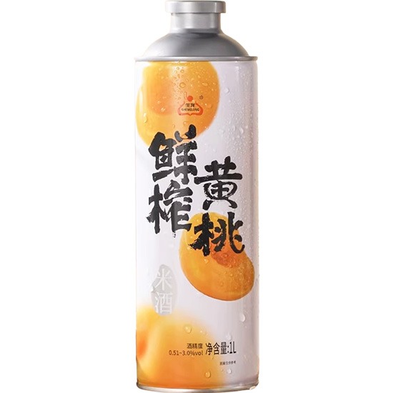 生龍 鮮榨黃桃米酒(3%ALC)1L